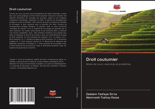 Droit coutumier notes - droit,